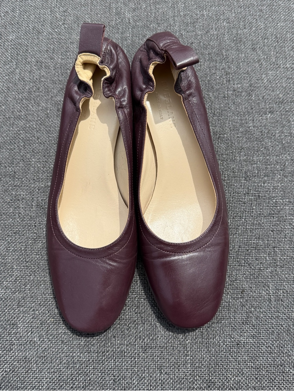 Everlane Day Heel in Oxblood